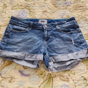 Paige Jimmy Jimmy Shorts Women's Blue Denim Shorts